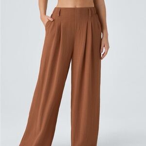 Halara High Waisted Plicated Wide Leg pants